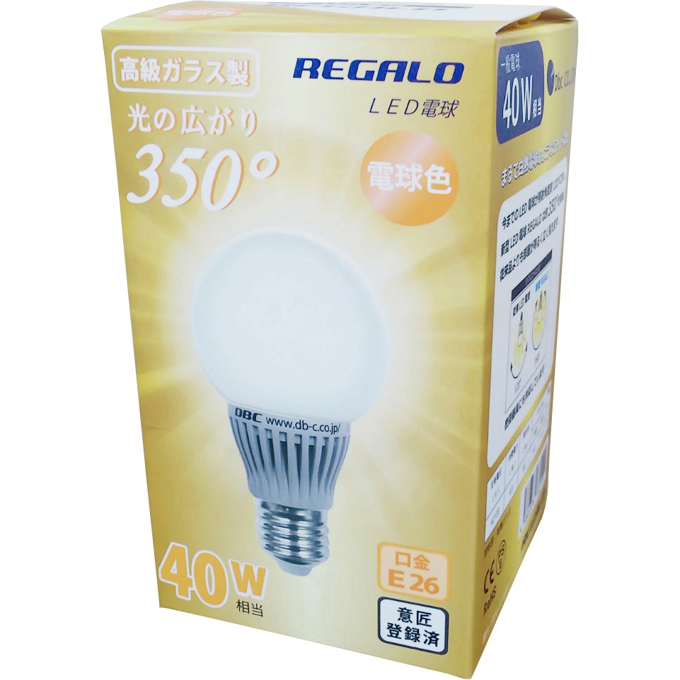 DR-350-26D-71 LED電球 E26 350度LED電球 1個 Dbc(ディー