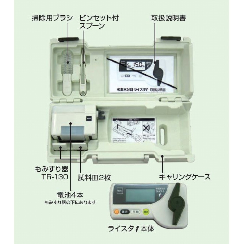 水分計　米麦水分計　ライスタF 米麦用f 水分計(ライスタシリーズ) 1個(1個) ケツト科学研究所