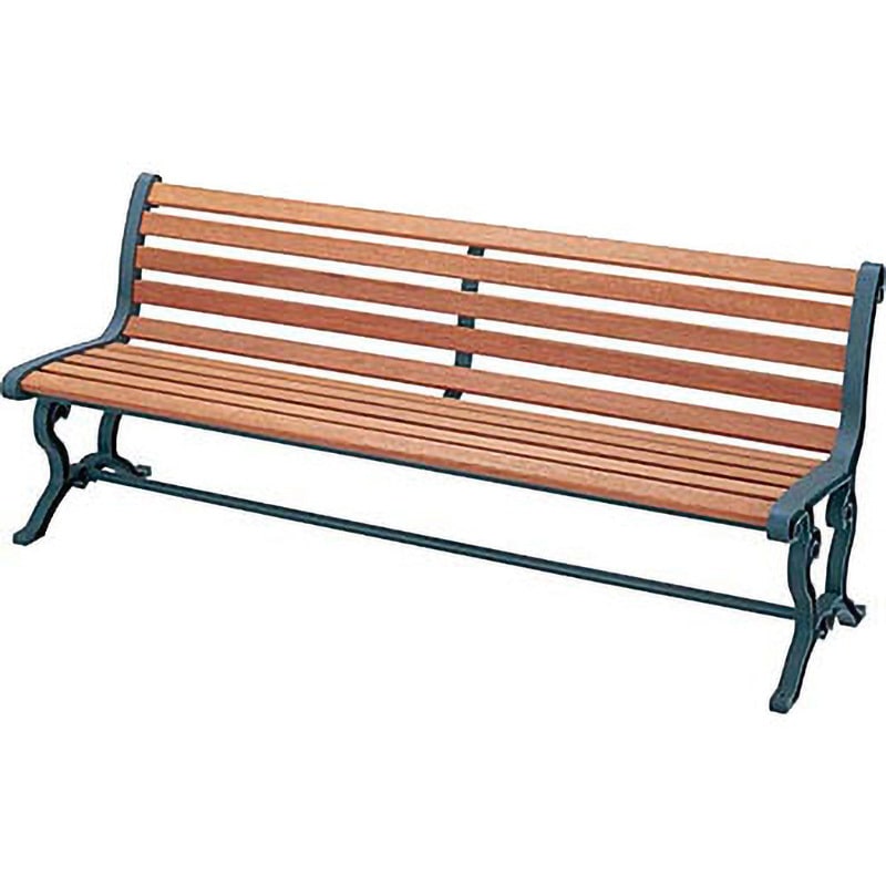 YB-78L-WN ベンチ YB-78L-WN(背付肘なし) CONDOR(山崎産業) ブラウン色 組み立て式(六角レンチ付属)仕様 高さ729mm幅1800mm奥行590mm