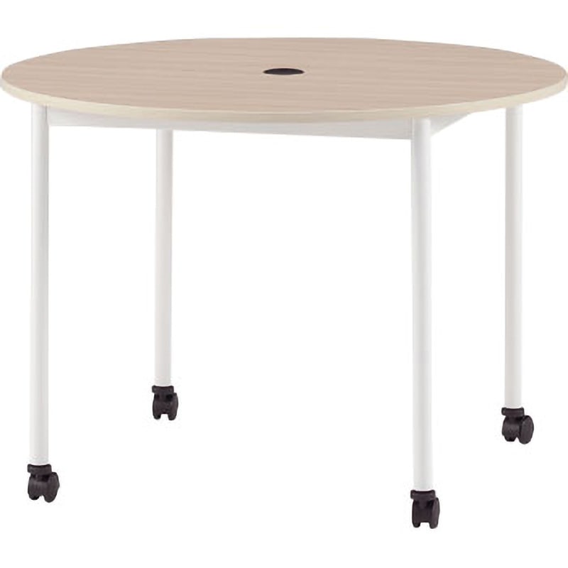 RM-750-W オフィスデスク 丸型 TOKIO(藤沢工業) ホワイト 高さ720mm間口750mm奥行750mm