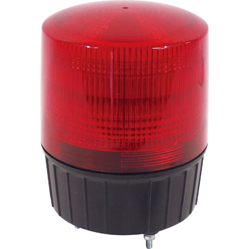 NLA-120R-100 大型LED回転灯 フラッシャーランタン 日動工業 AC100V 円筒形 発光色:赤   NLA-120R-100