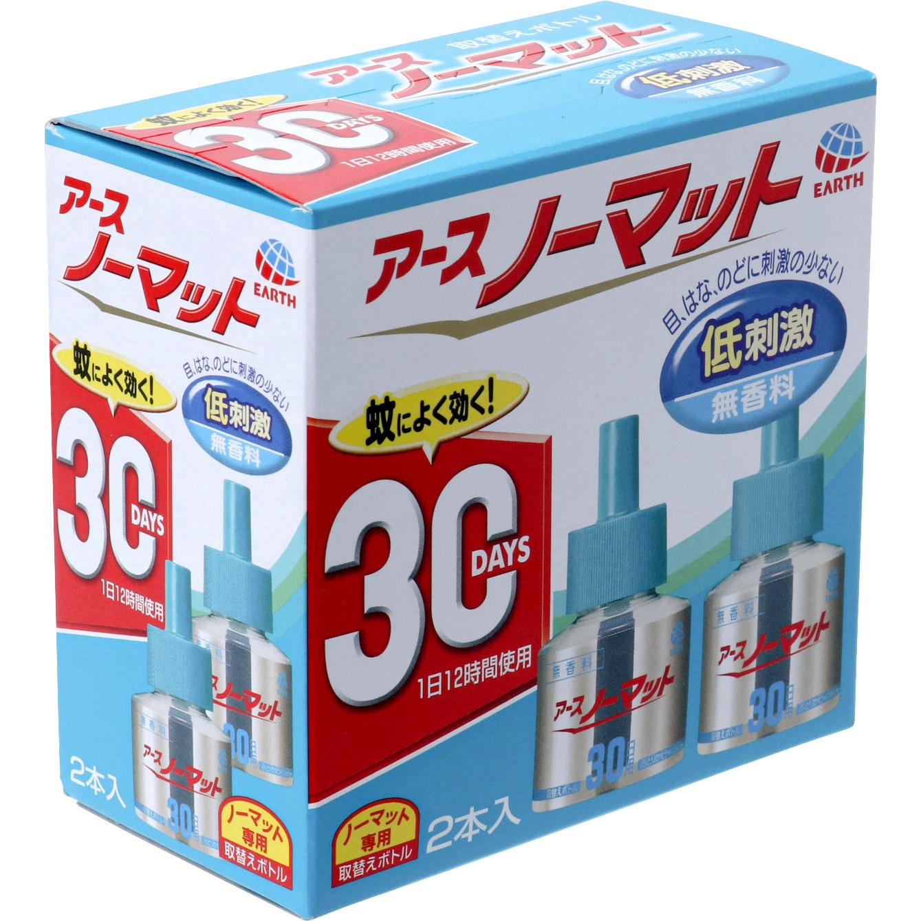 30日用無香料 アースノーマット取替えボトル 1箱 45ml 2本 アース製薬 通販サイトmonotaro