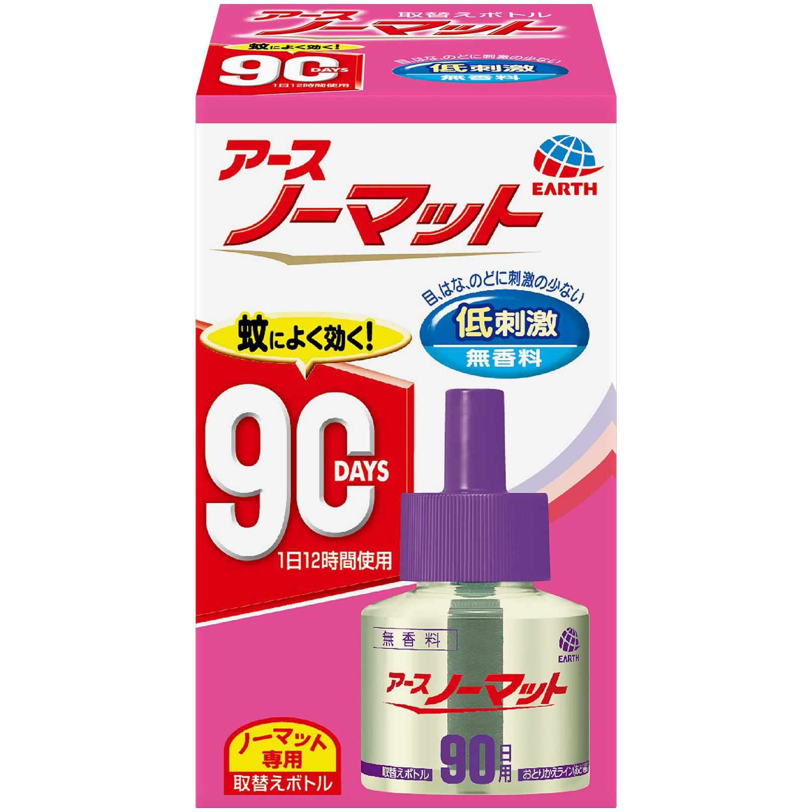 90日用無香料 アースノーマット取替えボトル 1箱(45mL×1本) アース製薬