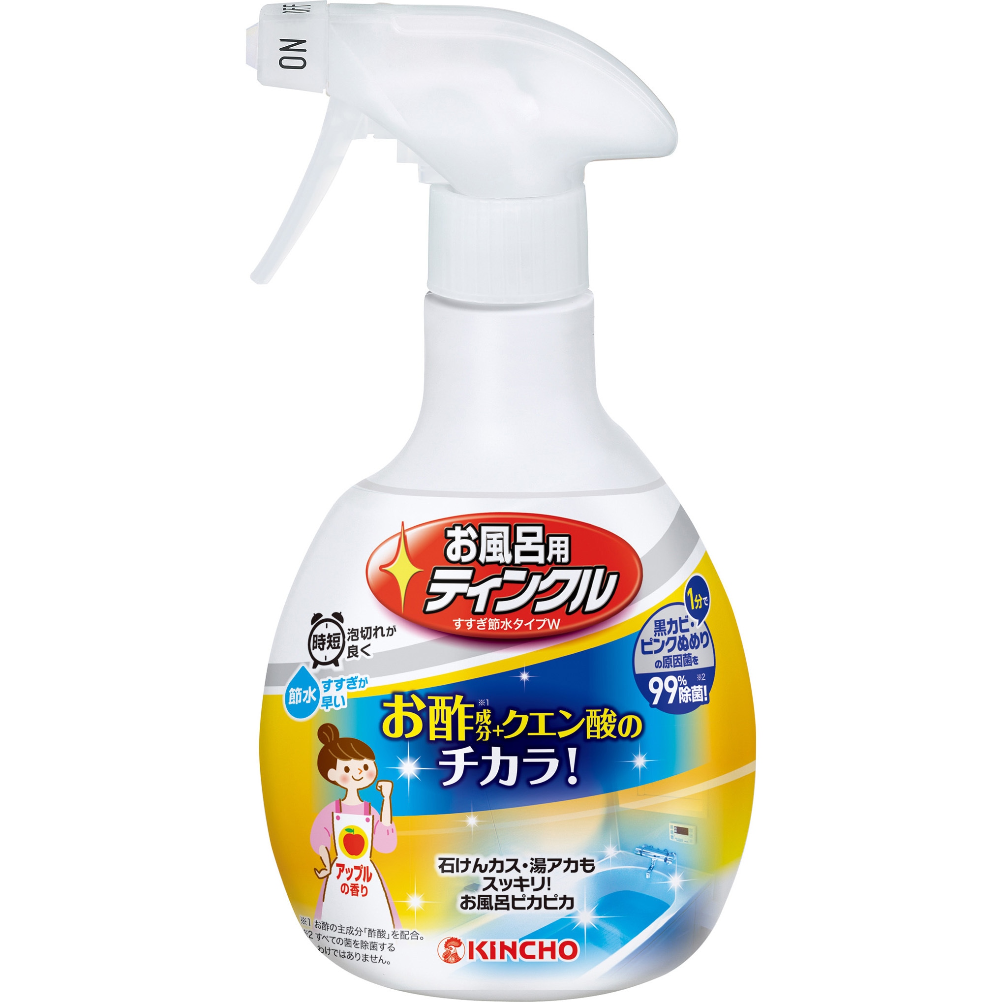 お風呂用ティンクルすすぎ節水タイプ 弱酸性 金鳥(KINCHO) 本体 1本