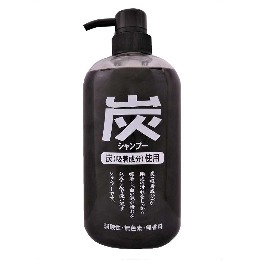 炭シャンプー ジュン・コスメティック 本体 1本(600mL) - 【通販