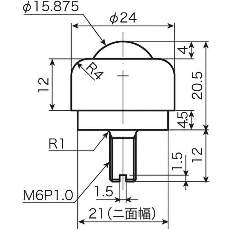 PV20B プレインベア PV-B シリーズ スチール製 (ボルトタイプ 上下兼用) 1個 エイテック(ATEC) 【通販モノタロウ】