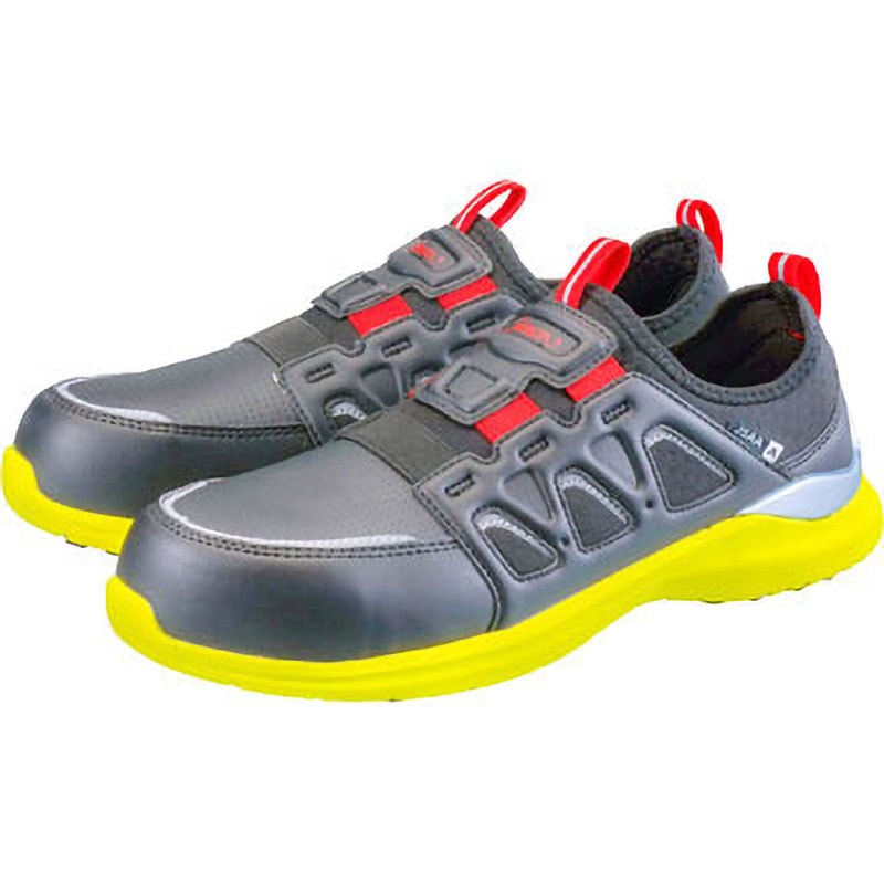 KL517黒/イエロー プロスニーカー軽技FLseries KL517 シモン