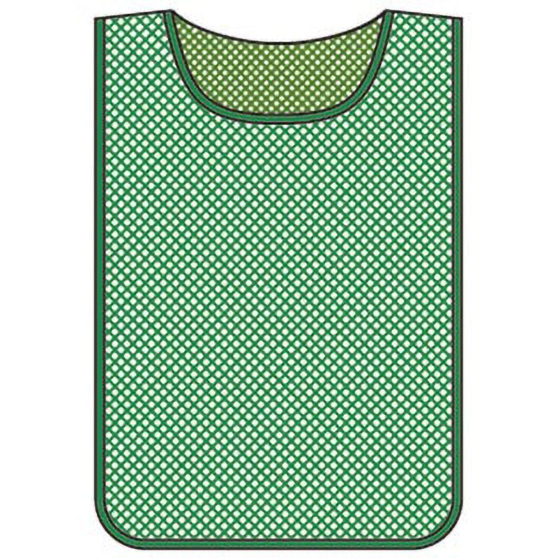 MZ-100G メッシュゼッケン 日本緑十字社 色(本体)緑  1枚 MZ-100G