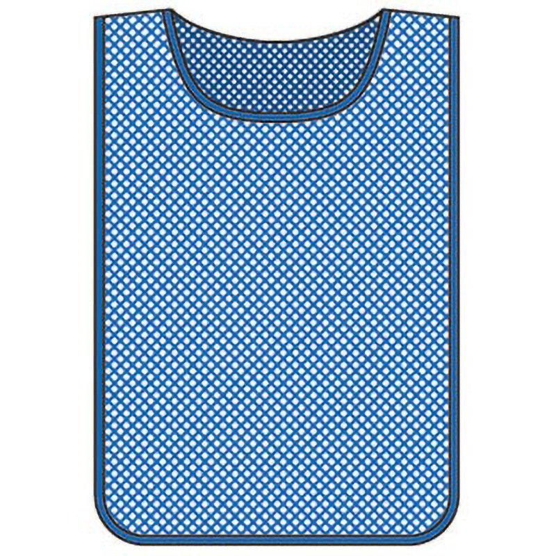 MZ-100BL メッシュゼッケン 日本緑十字社 色(本体)赤  1枚 MZ-100BL