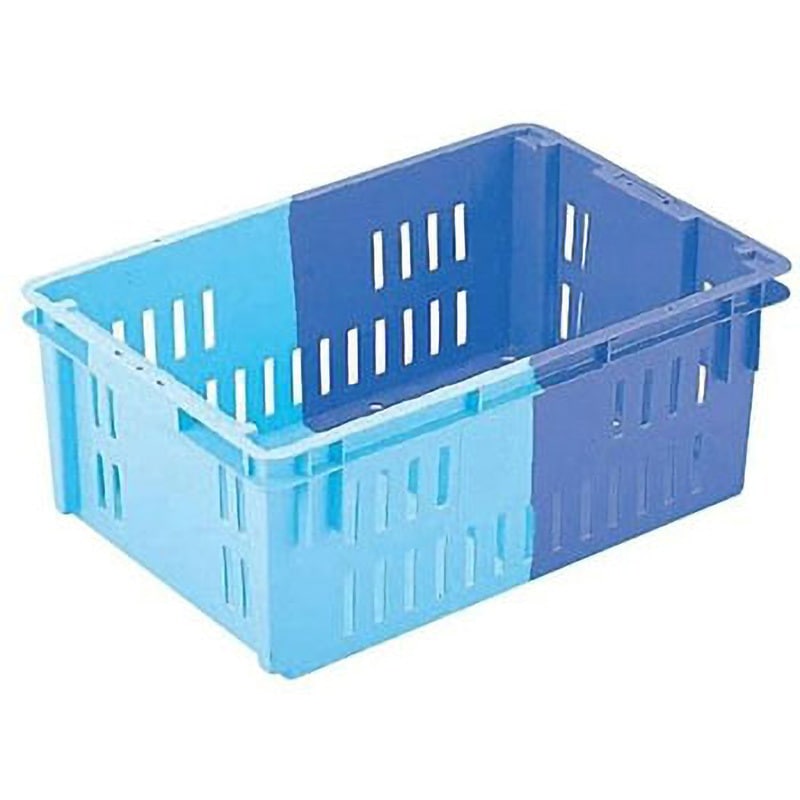 DN-30 食品用コンテナー DN-30 岐阜プラスチック工業(RISU/リス) ダークブルー/ブルー色 外寸(幅×奥行×高さ)545×362×218mm 1セット(5個)