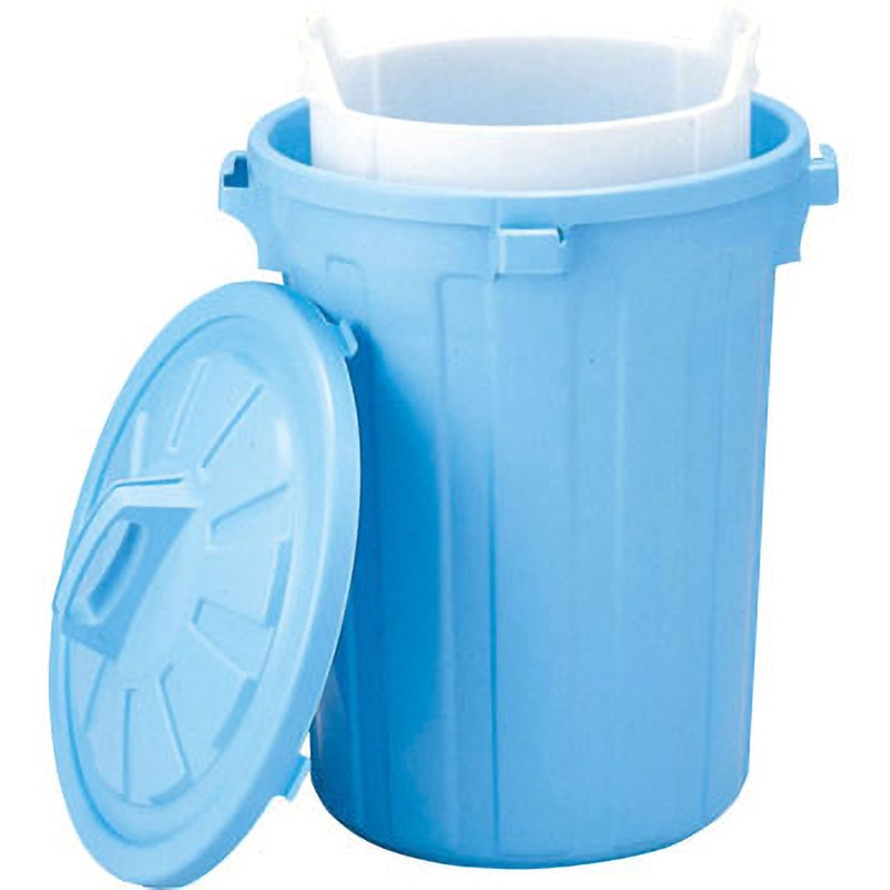 GK-60 中容器付 セット 業務用タル 岐阜プラスチック工業(RISU/リス) ブルー色 容量37L