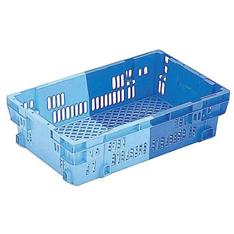 NF-M24 食品用コンテナー NF-M24 岐阜プラスチック工業(RISU/リス) ダークブルー/ブルー色 外寸(幅×奥行×高さ)567×355×155mm 1セット(10個)