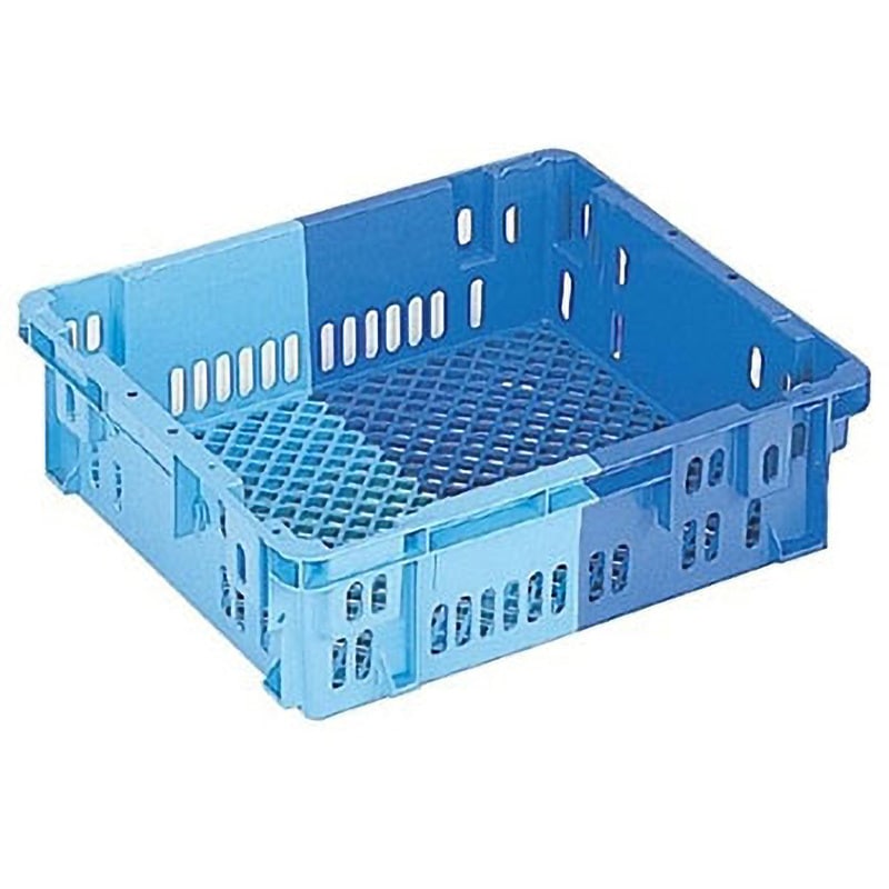 NF-M25 食品用コンテナー NF-M25 岐阜プラスチック工業(RISU/リス) ダークブルー/ブルー色 外寸(幅×奥行×高さ)496×434×146mm 1セット(5個)