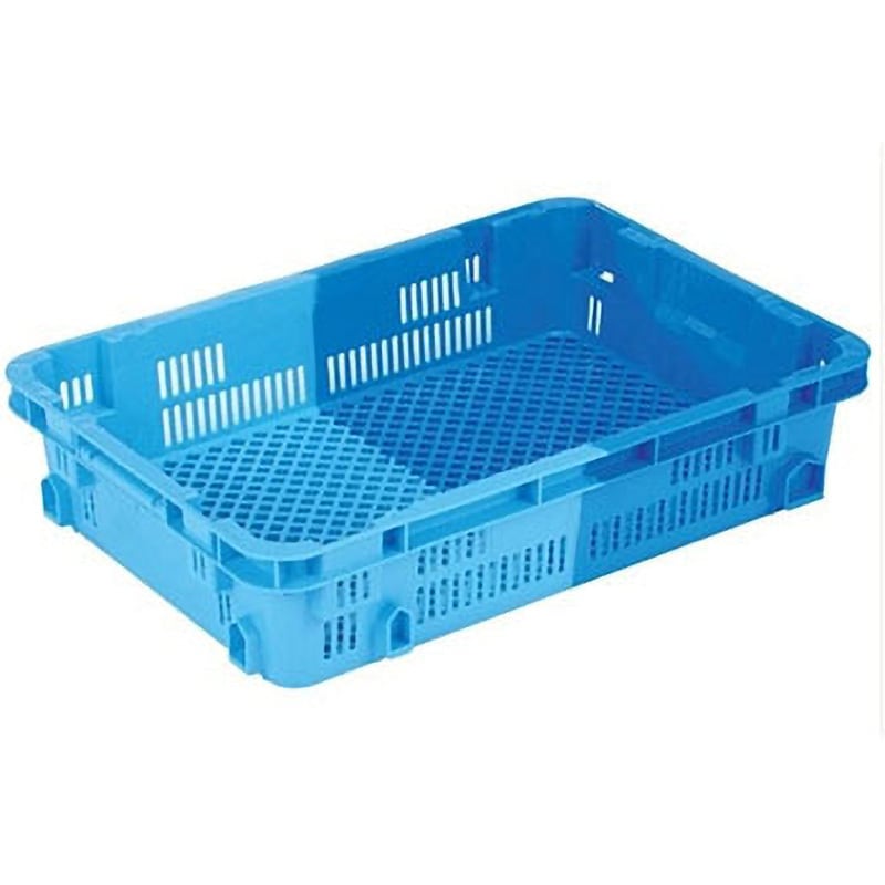 NF-M27 食品用コンテナー NF-M27 岐阜プラスチック工業(RISU/リス) ダークブルー/ブルー色 外寸(幅×奥行×高さ)638×445×138mm 1セット(5個)