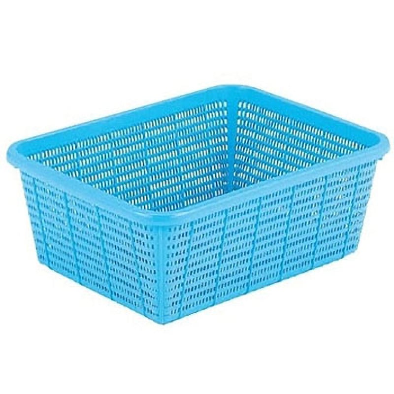愛用かご深型中 セット 愛用かご深型中 岐阜プラスチック工業(RISU/リス) ブルー色 角型 容量14L 14,045円