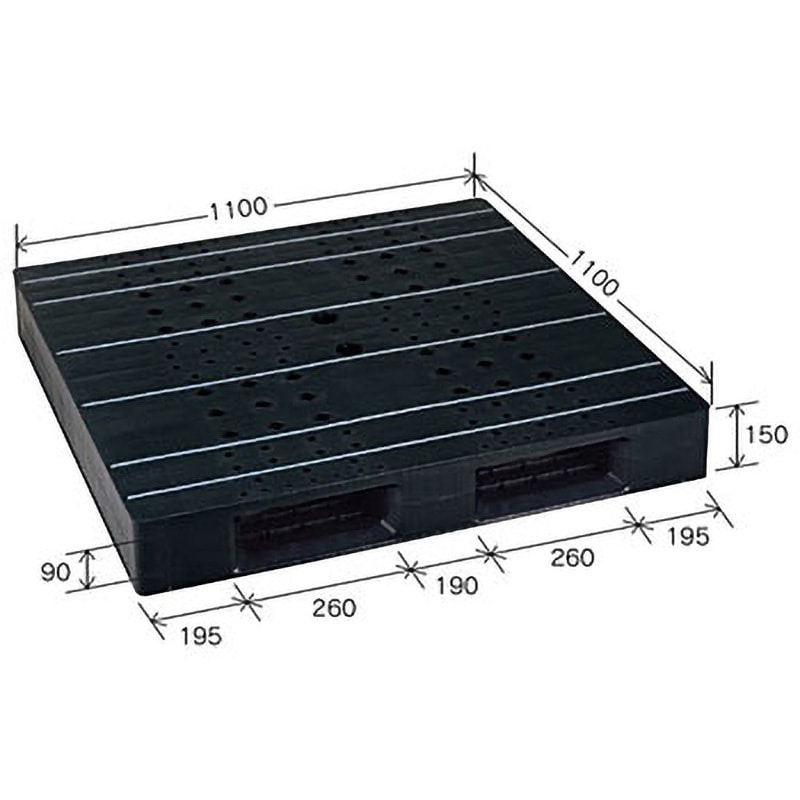 HB-D2・1111 リスパレット HB-D2・1111 岐阜プラスチック工業(RISU/リス) ブラック色