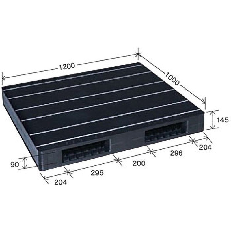JCK-R2・100120 リスパレット JCK-R2・100120 岐阜プラスチック工業(RISU/リス) ブラック色