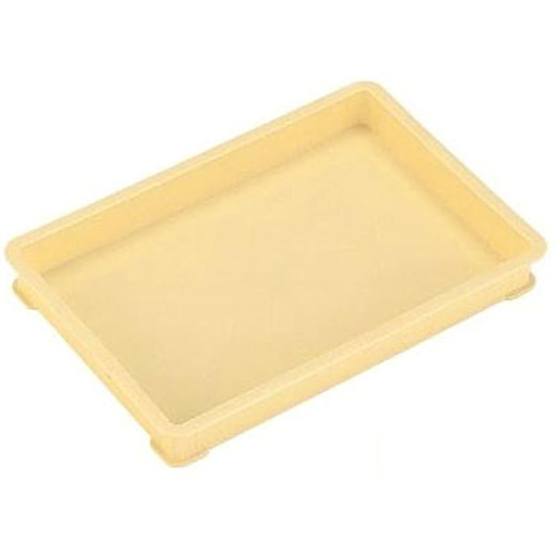 小型浅 パンコンテナー 小型浅 岐阜プラスチック工業(RISU/リス) アイボリー色 外寸(幅×奥行×高さ)574×388×75mm 1セット(15個)