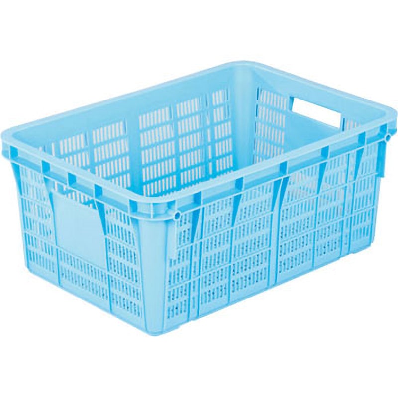 No．650 プラスケットNo．650 岐阜プラスチック工業(RISU/リス) ブルー色 角型 容量64L