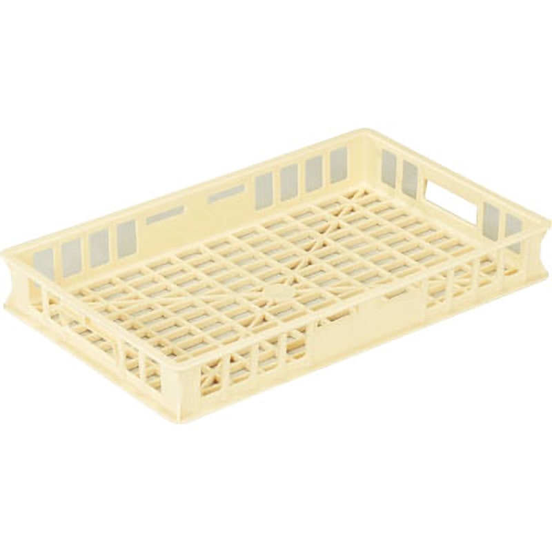 MK-13H 食品用コンテナー MK-13H 岐阜プラスチック工業(RISU/リス) アイボリー色 外寸(幅×奥行×高さ)567×353×80mm 1セット(10個)