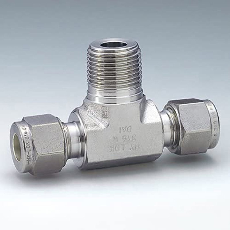 CBTM2-4R ステンレス製ダブルフェルール継手 オスブランチチーズ(インチサイズチューブとメスISOテーバネジを接続) 1個 ハイロック 【通販モノタロウ】