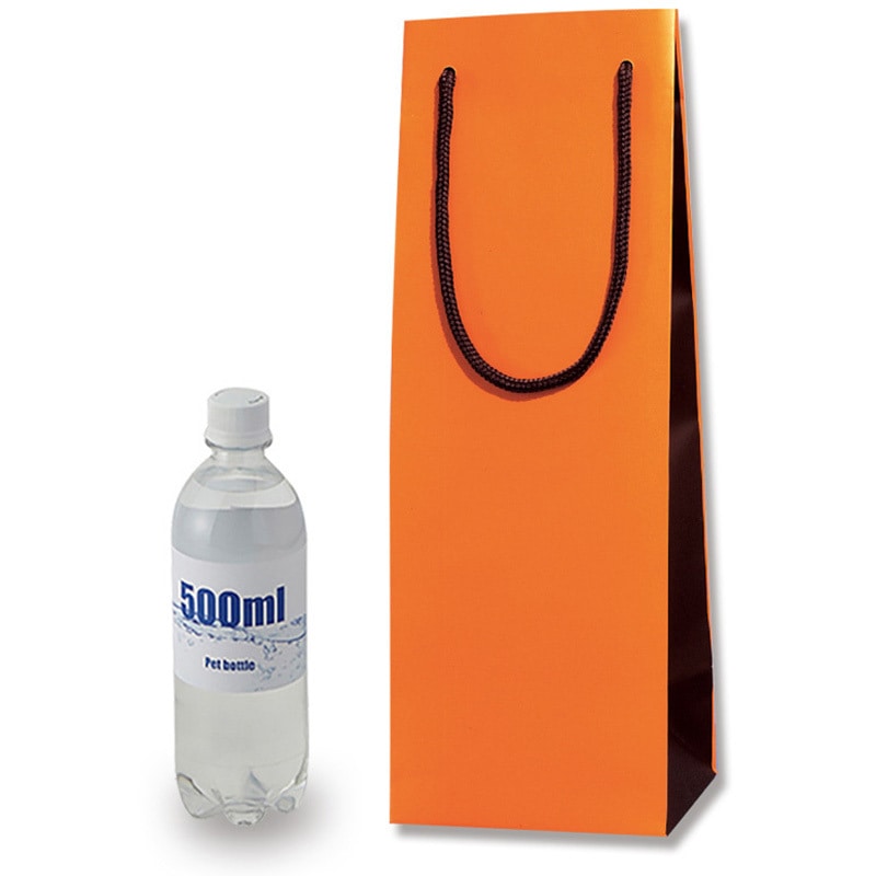 Dオレンジ×チョコ ブライトバッグ ワイン用LL HEIKO オレンジ×茶色 幅