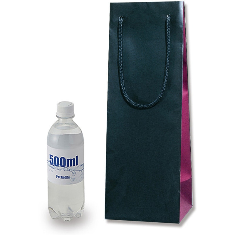 クロ×ワインレッド ブライトバッグ ワイン用LL HEIKO 黒×ワイン色 幅