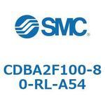 CDBA2F100-80-RL-A54 標準形エアシリンダ(角形カバー)CBA2シリーズ(CDBA2F100-80-RL-A54～) SMC
