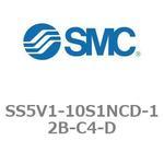 SS5V1-10S1NCD-12B-C4-D 5ポートソレノイドバルブ用マニホールドベース SV1000シリーズ SS5V1-10S1NCD SMC