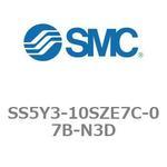 SS5Y3-10SZE7C-07B-N3D-NA 5ポートソレノイドバルブ用マニホールドベース SY3000シリーズ SS5Y3-10SZE7C SMC