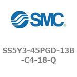 SS5Y3-45PGD-13B-C4-18-Q 5ポートソレノイドバルブ用マニホールドベース SY3000シリーズ SS5Y3-45PGD SMC