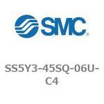 5ポートソレノイドバルブ用マニホールドベース SY3000シリーズ SS5Y3-45SQ SMC