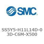 5ポートソレノイドバルブ用マニホールドベース SY5000シリーズ SS5Y5-H11L14D SMC
