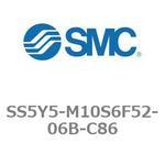 SS5Y5-M10S6F52-06B-C86-NA 5ポートソレノイドバルブ用マニホールドベース SY5000シリーズ SS5Y5-M10S6F52 SMC