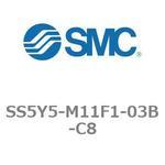 5ポートソレノイドバルブ用マニホールドベース SY5000シリーズ SS5Y5-M11F1 SMC