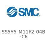 5ポートソレノイドバルブ用マニホールドベース SY5000シリーズ SS5Y5-M11F2 SMC