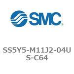 SS5Y5-M11J2-04US-C64-NA 5ポートソレノイドバルブ用マニホールドベース SY5000シリーズ SS5Y5-M11J2 SMC