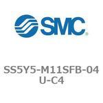 5ポートソレノイドバルブ用マニホールドベース SY5000シリーズ SS5Y5-M11SFB SMC
