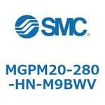 ガイド付薄形シリンダ(MGPM20-28～) SMC