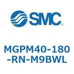ガイド付薄形シリンダ(MGPM40-18～) SMC