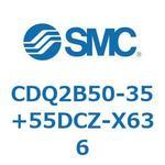 CD Series(CDQ2B50-35+55DCZ) SMC コンパクトエアシリンダ 【通販