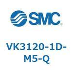 3ポートソレノイドバルブ直動ポペットタイプ弾性体シール SMC