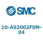 10-AS2002FSM-04 10-AS_2FSM/FSC - 目盛付スピードコントローラ/インラインタイプ/クリーン SMC