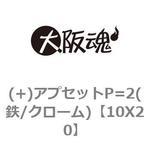 10X20 (+)アプセットP=2(鉄/クローム) 大阪魂