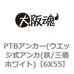 PTBアンカー(ウエッジ式アンカ(鉄/三価ホワイト) 大阪魂