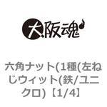 六角ナット(1種(左ねじウィット(鉄/ユニクロ) 大阪魂