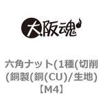六角ナット(1種(切削(銅製(銅(CU)/生地) 大阪魂