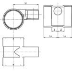 CU 食洗機継手 合流チーズ Aron(アロン化成)