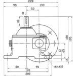 ウォーム減速機 PNCR型 軸配置：両出力軸 青木精密工業