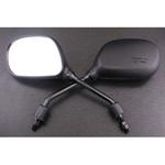 101-008 正ネジ汎用8mmバックミラー楕円 ホンダ(HONDA)右2本1箱 高品質 ALBA(アルバ)